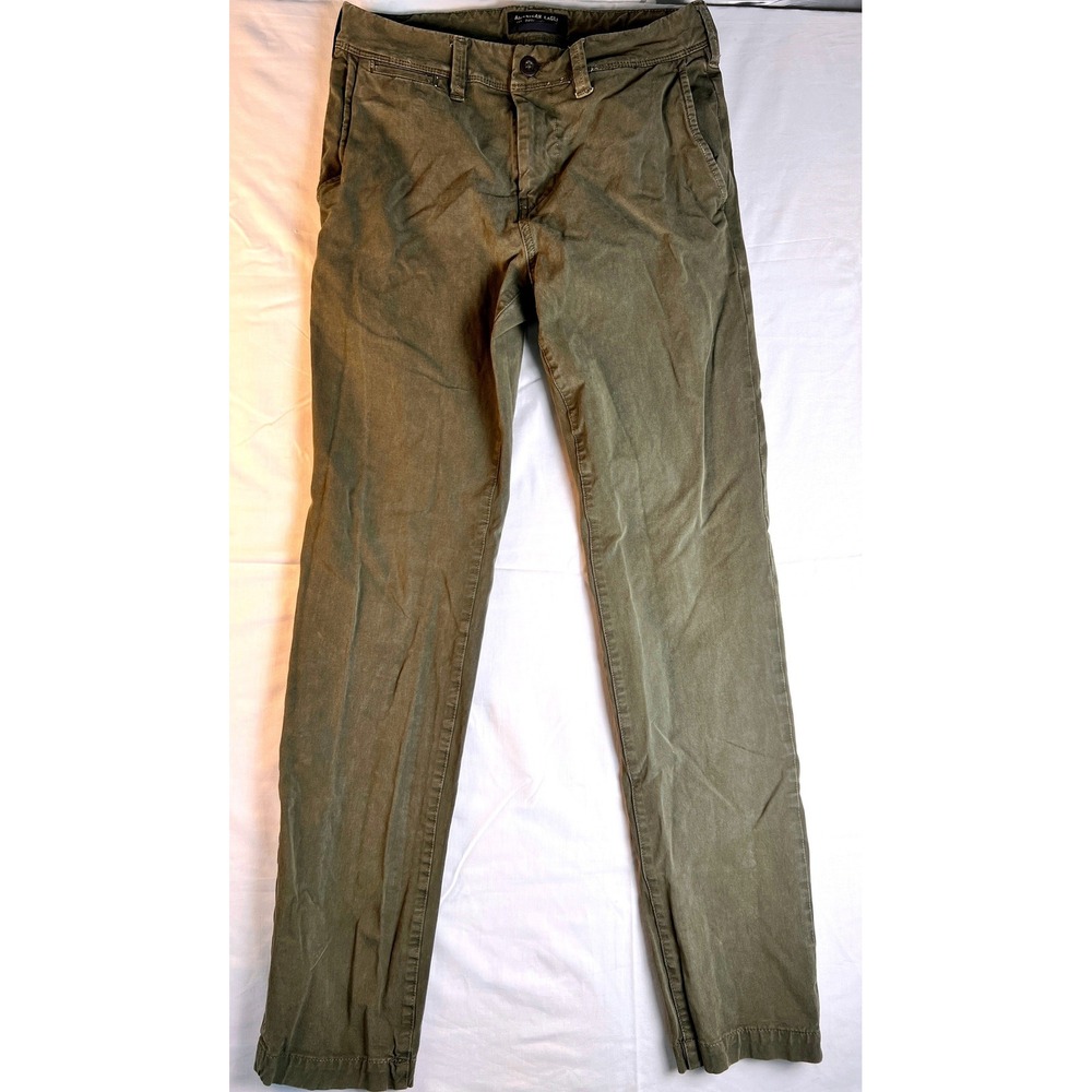 American Eagle Chino Pants Womens 16 Olive Green Good 360 Extreme Flex Slim - Picture 12 of 12